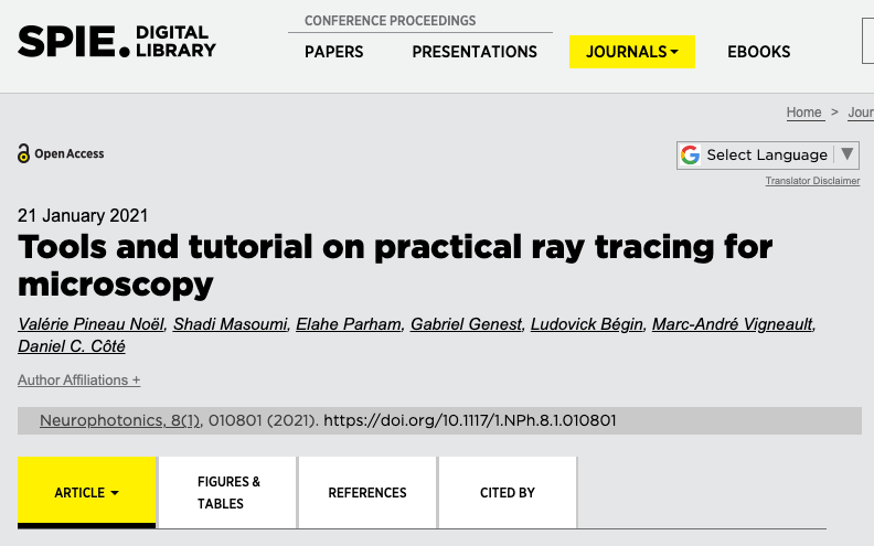 Our raytracing tutorial article is published!
